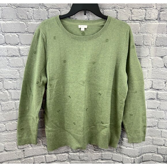 J. Jill Sweaters - J.Jill Womens Sweater Knit Pullover Long Sleeve Cozy Casual Fall Winter Size L